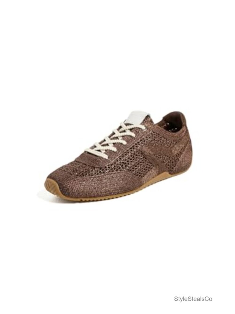 Raffia Lace-Up Retro Runner Slim Ultra Athletic Sneakers